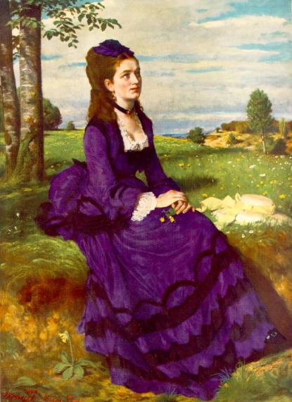Szinyei Merse Pál, 1874-ben a lila hölgy